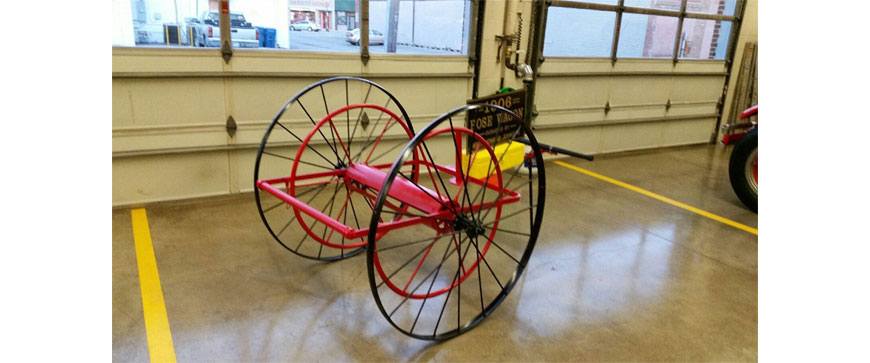 Powder coated fire engine