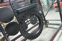 Industrial coating equipment and process